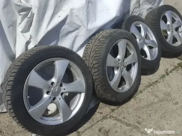 JANTE OE Mercedes Benz E R17 + Cauciucuri IARNA Uniroyal 235/45/17