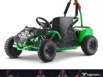 Kart electric pentru copii Kinder ecoGokart 1000W, baterie 48V verde