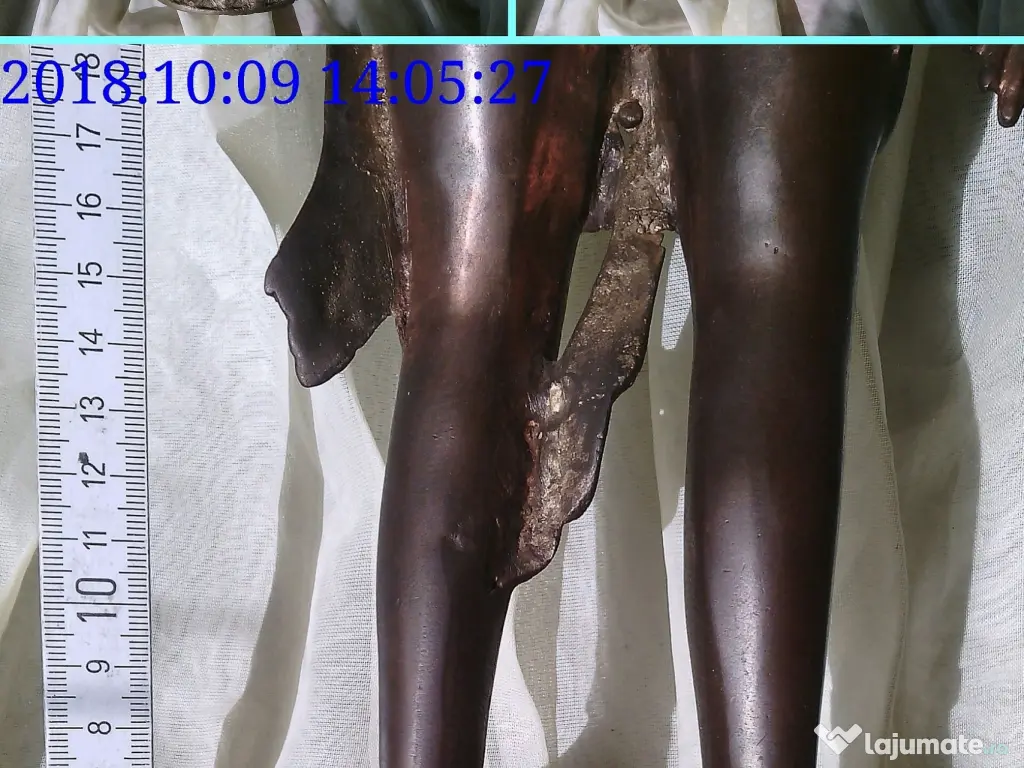 Statueta bronz rara India sec XIX