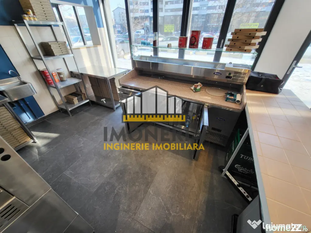 Cafe/pizzerie stradala-dotari full-100m metrou Mihai Bravu-p