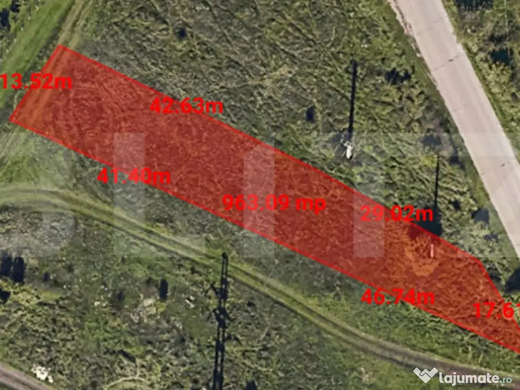 Exclusivitate! Teren intravilan 963 mp, 2 fronturi, View Pan