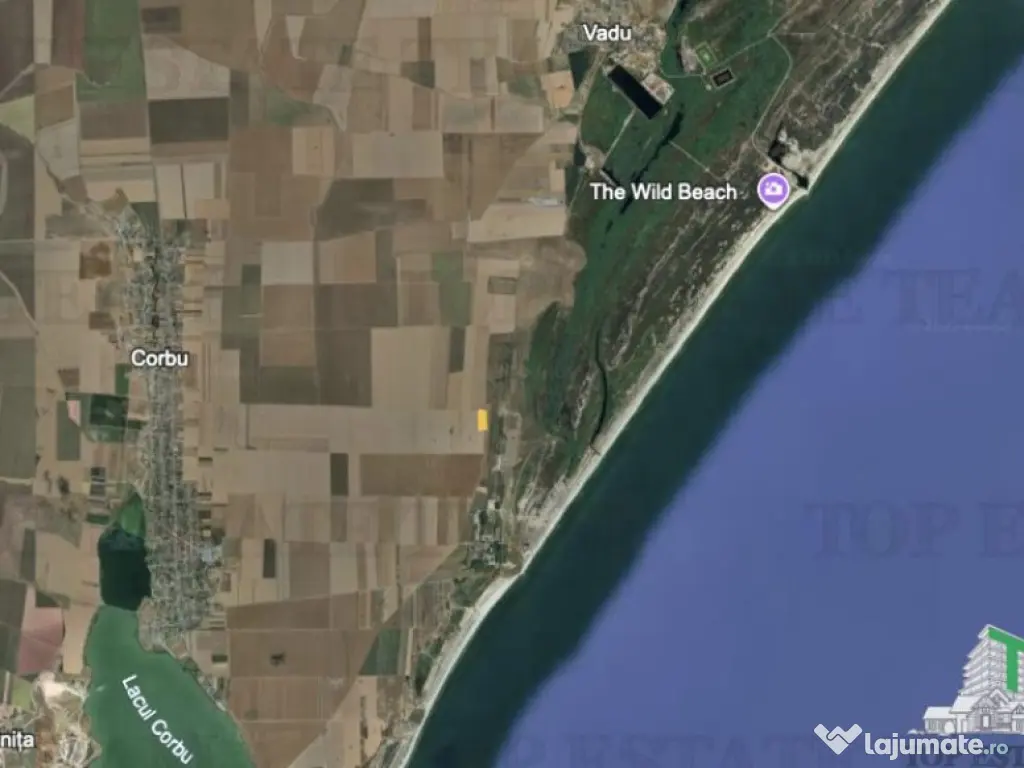 Teren extravilan 5000 mp Corbu, cu deschidere pe 3 laturi