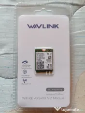 Placă wireless Wi-Fi 6E Intel AX210 NGW M.2/NGFF, Bluetooth 5.3, 5,8 Gbps - NOU