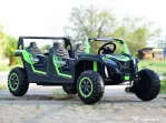 UTV electric cu 4 locuri, Kinderauto Racing 4x 150W 24V 14Ah Green