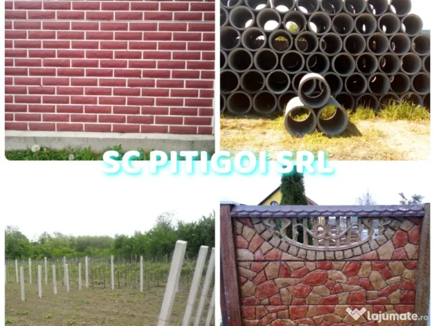 Spalieri beton gard/ vie / gard beton / tuburi beton