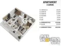 Apartament 3 camere - bloc nou 2025, zona Centura