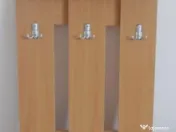 Cuier de perete cu suport, 50 cm 