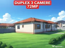 Duplex parter 3 camere 72 mp, terasă 15mp curte 310 mp, Mos