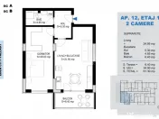 2 Camere Bloc Intim -Incalzire Pardoseala 