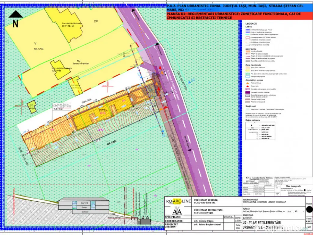 Copou - Teren intravilan 1853 mp PUZ in lucru 3 locuinte