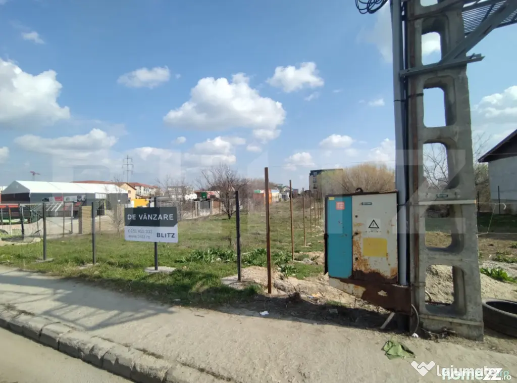 Teren intravilan, 1275 mp, 12,5 m deschidere, strada Potelu - Craiova (Dolj)