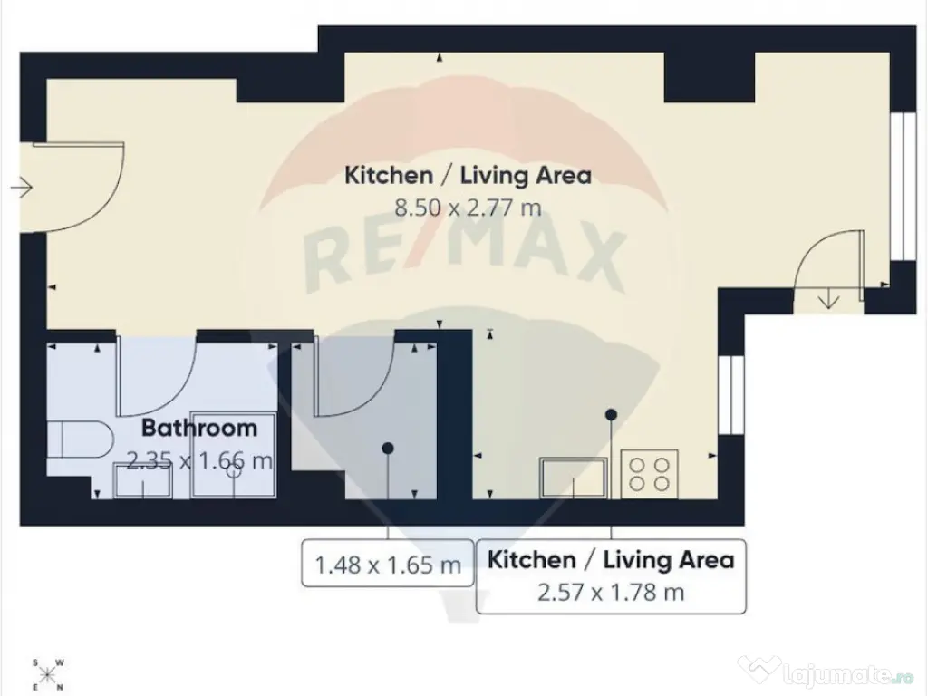 Garsoniera spatioasa de vanzare in zona P-ta Alba Iulia
