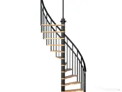 Scara Siena semispirala - fag masiv + metal, D145cm 