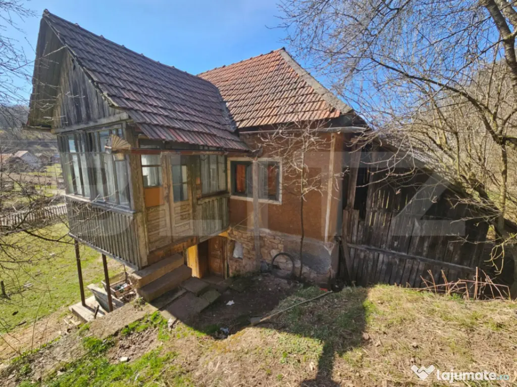 Teren intravilan 6.820 mp cu casă, pădure și râu – Alm