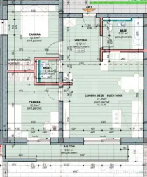 Apartament 3 Camere | 74,62 mp | Bloc Nou | Zona Tudor