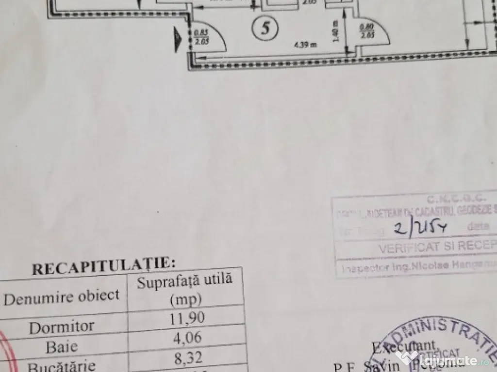 Apartament 2 camere decomandate, etaj 1, mobilat,utilat, boxa,Precista