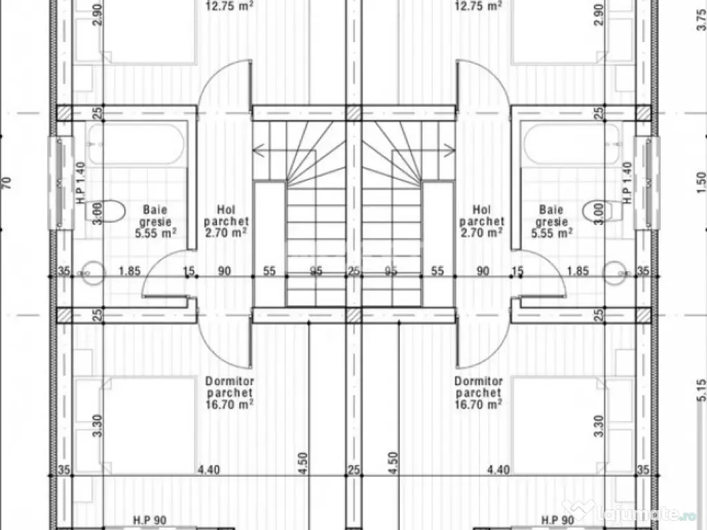 DUPLEX 3 CAMERE, 2 BAI, 250 MP TEREN, VOROVESTI-MIROSLAVA