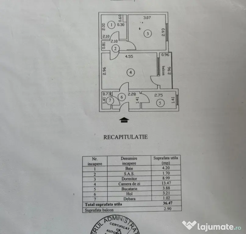 Apartament 2 camere Viziru 1, confort 2, La Cheie.
