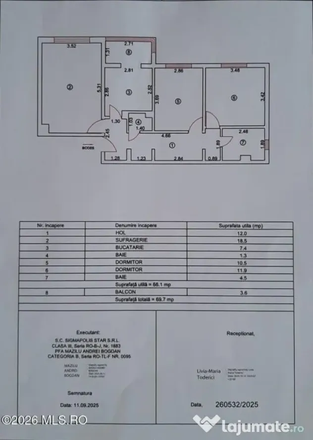 Apartament 3 camere Inel 2