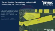 Teren industrial intravilan 9.810 mp – Bascov, acces A1... 