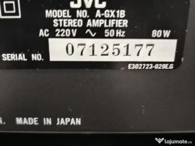 Amplificator și tuner JVC