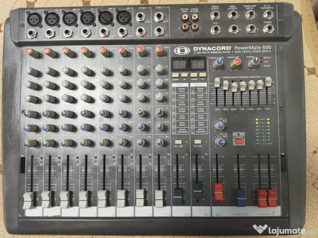Vand Mixer Dynacord Powermate 600-2 si doua boxe pasive IBIZA XTK 15, 300 W RMS