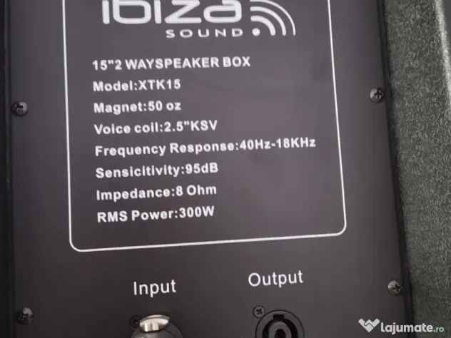Vand Mixer Dynacord Powermate 600-2 si doua boxe pasive IBIZA XTK 15, 300 W RMS