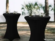 Masa standup cocktail bar husa neagra