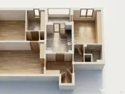 3 camere Chișinău, inst. schimb., parcare, et. 6, an 1983, 