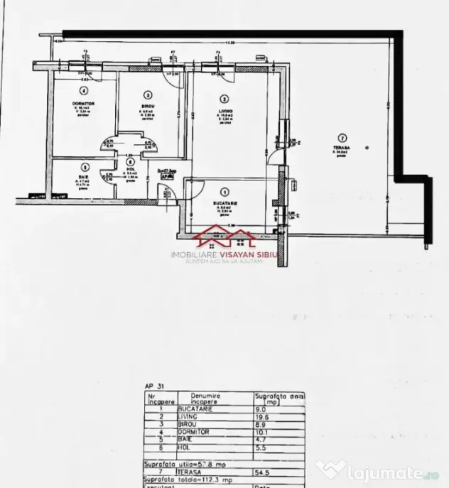 Penthouse modern,cartier Turnisor,Sibiu,comision 0