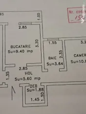 Vând apartament două camere central 