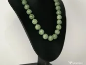 Colier antik jáde cubargint