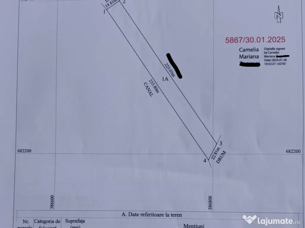 VÂND Teren Intravilan 45 Arii Recea – Ideal Rezidențial / Investiție