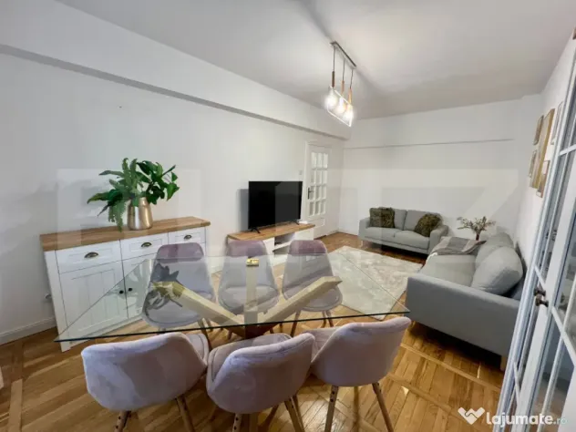 Apartament modern cu 3 camere, 85 mp, centrala si AC, zona C