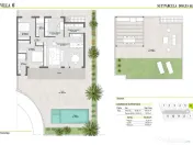 Vilă spațioasă cu terasă pe acoperiș și piscină privată  pe un teren de golf 