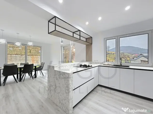 Casa noua cu 3 dormitoare+living, curte generoasa, in Gilau