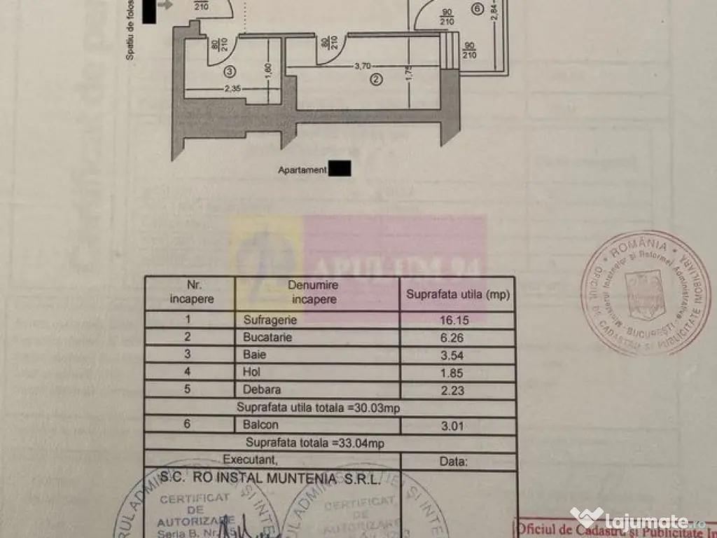 Garsonieră cu balcon Complexul Rasarit de Soare, Titan