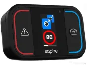 Alarma Trafic Saphe Drive Mini, Avertizare radar si pericole, Bluetooth, Black 