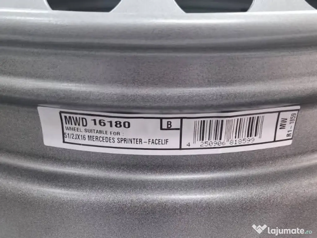 Jante NOI Sprinter si Crafter, de 16", pe dublu 6x130 – livrare rapida