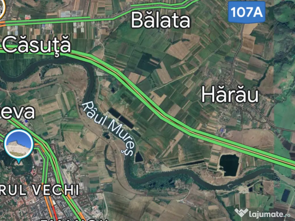 De vânzare teren construibil parcelabil Bălata, la doar 9 km de Deva