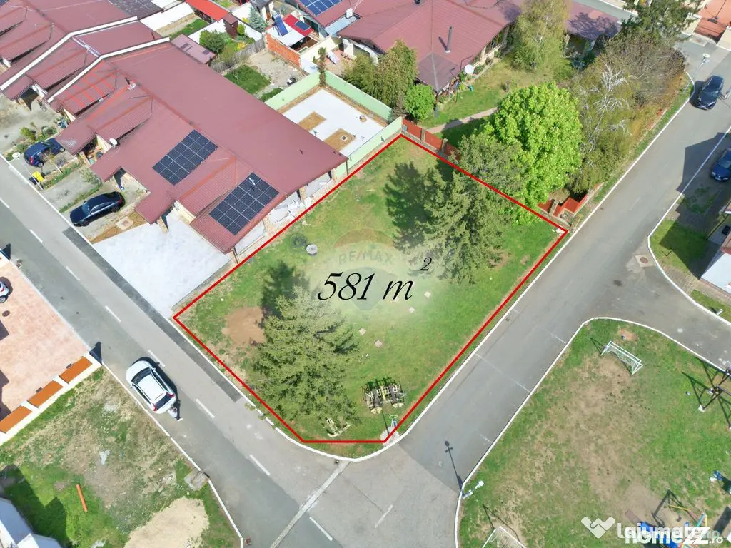 Teren intravilan 581 mp în cartierul Verde, Arad