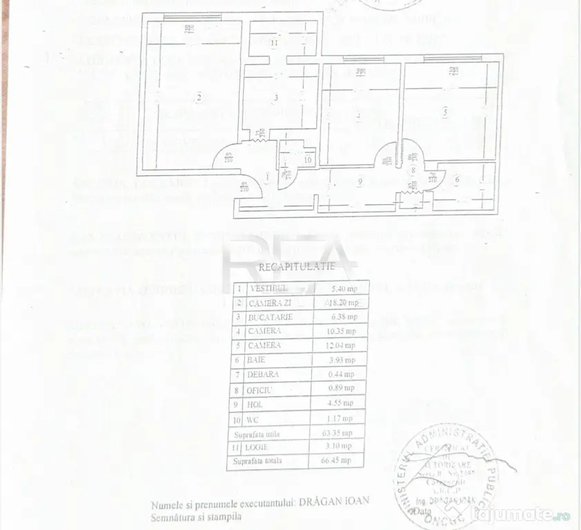 3 Camere - Rahova - Etaj 2 - Bloc 1983