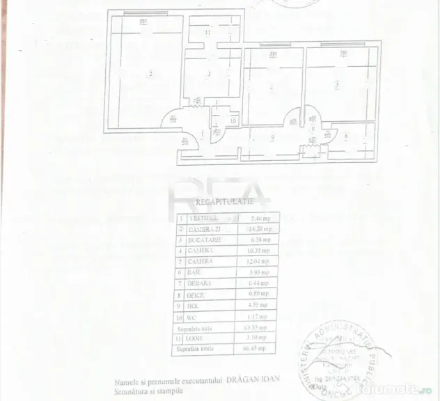 3 Camere - Rahova - Etaj 2 - Bloc 1983