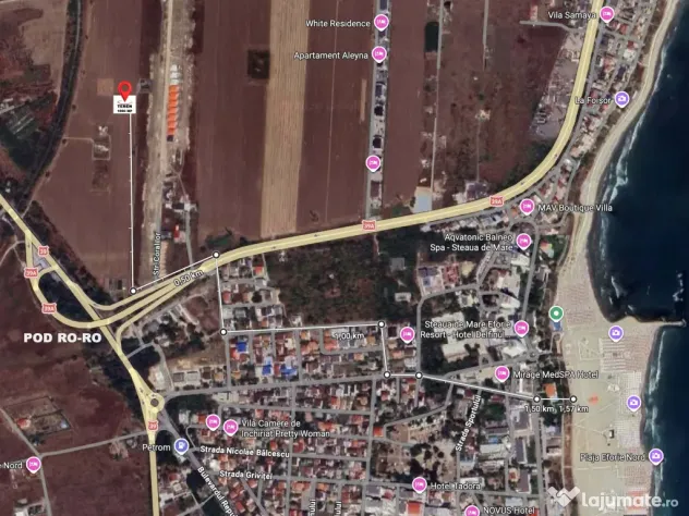 Teren intravilan 1000 mp – Eforie Nord – lângă Pod RORO