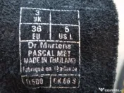 Dr. Martens Pascal Met argintii, marimea 36 EU, piele naturala 