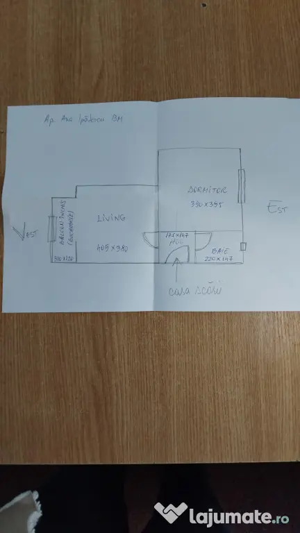 Apartament ultracentral în Baia Mare, 2 camere, et.1, 40 mp
