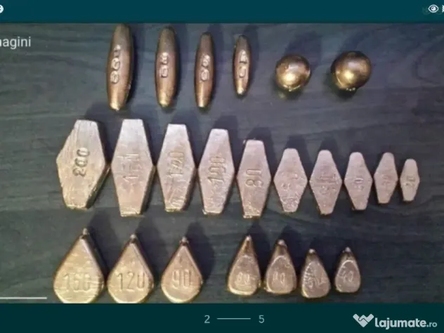 Plumb pescuit dunăre balta... de la 20 la 800gr