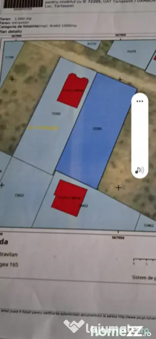 Teren 1000 mp intravilan Tartasesti - Tartasesti (Dambovita)