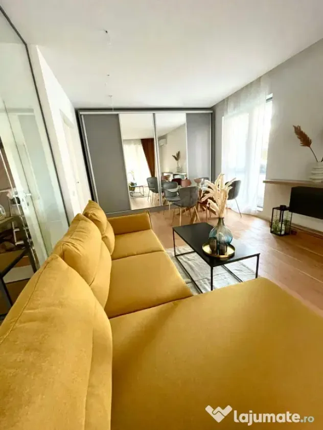 Apartament de inchriat 2 camere,gradina, parcare, Nusco City