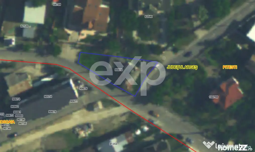 Teren intravilan 573 mp Trivale - Pitesti, str. Campului 10
